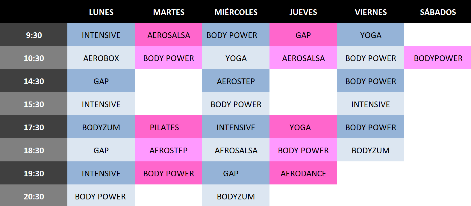 horario 2022 11 22